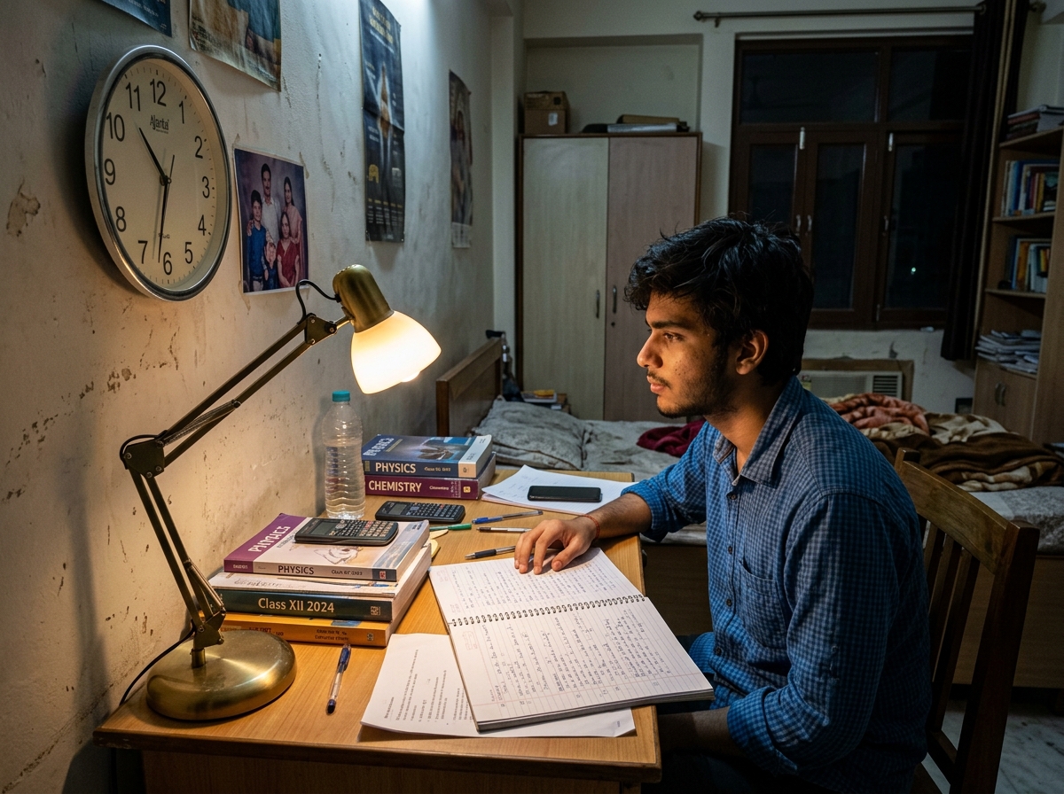 Revision Takes Too Long - Class 12 student late night revision